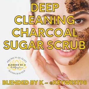 Deep Cleaning Charcoal Sugar Scrub ~ 8oz